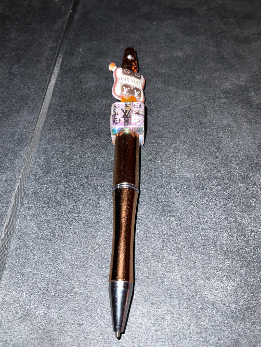 Bronze and brown stylish pen