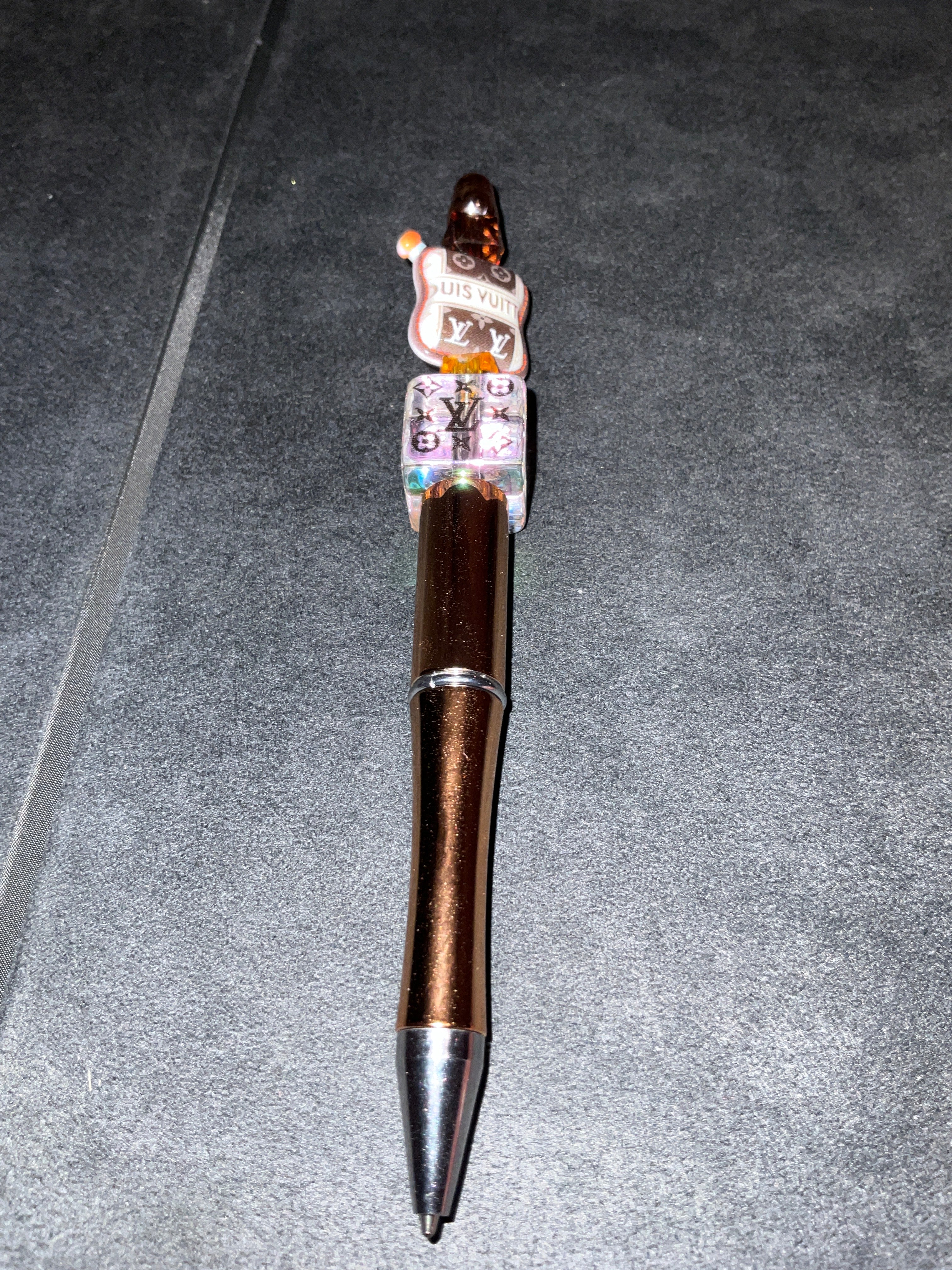 Bronze and brown stylish pen