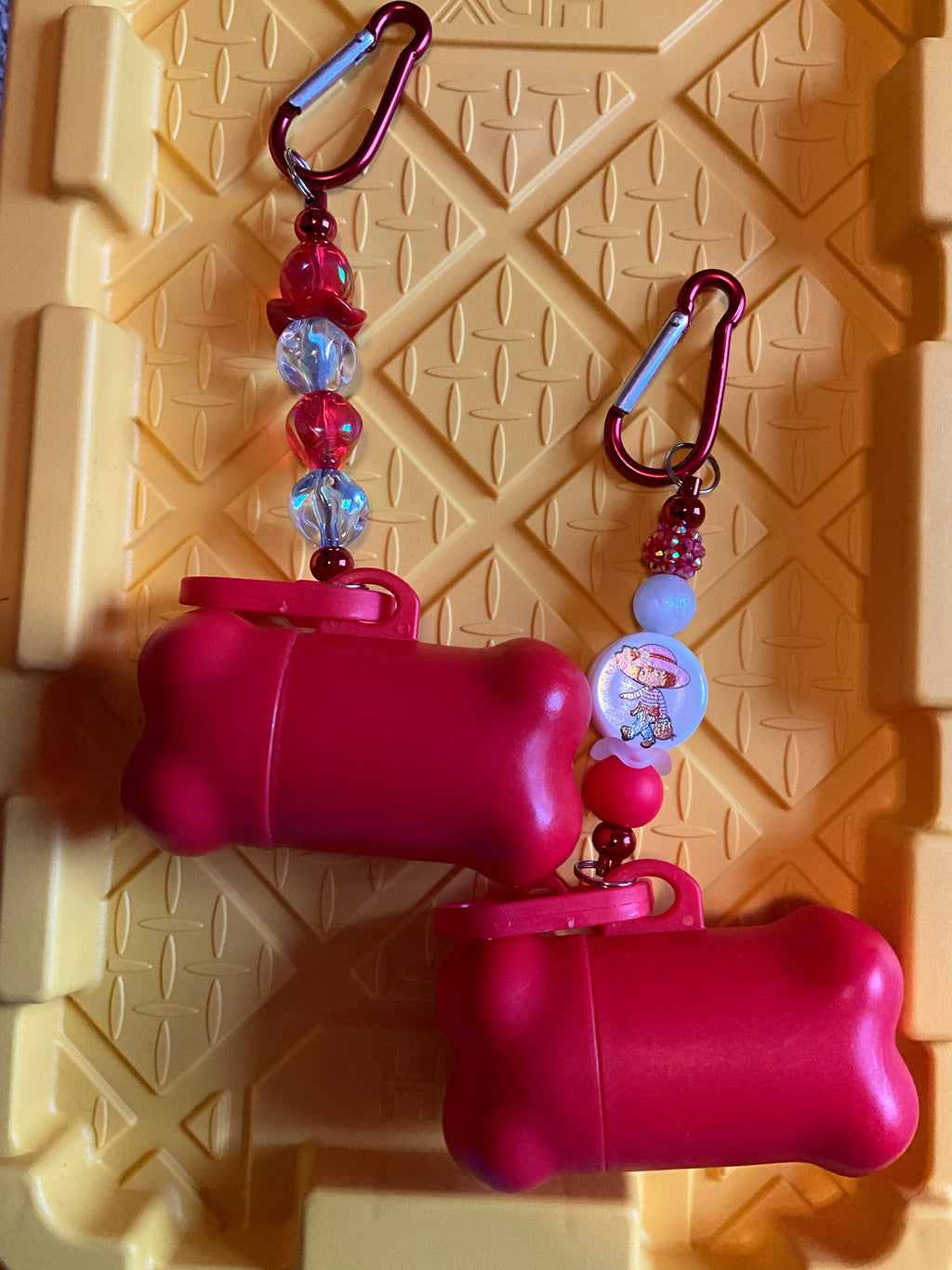 Dog poop bag holder bedazzled