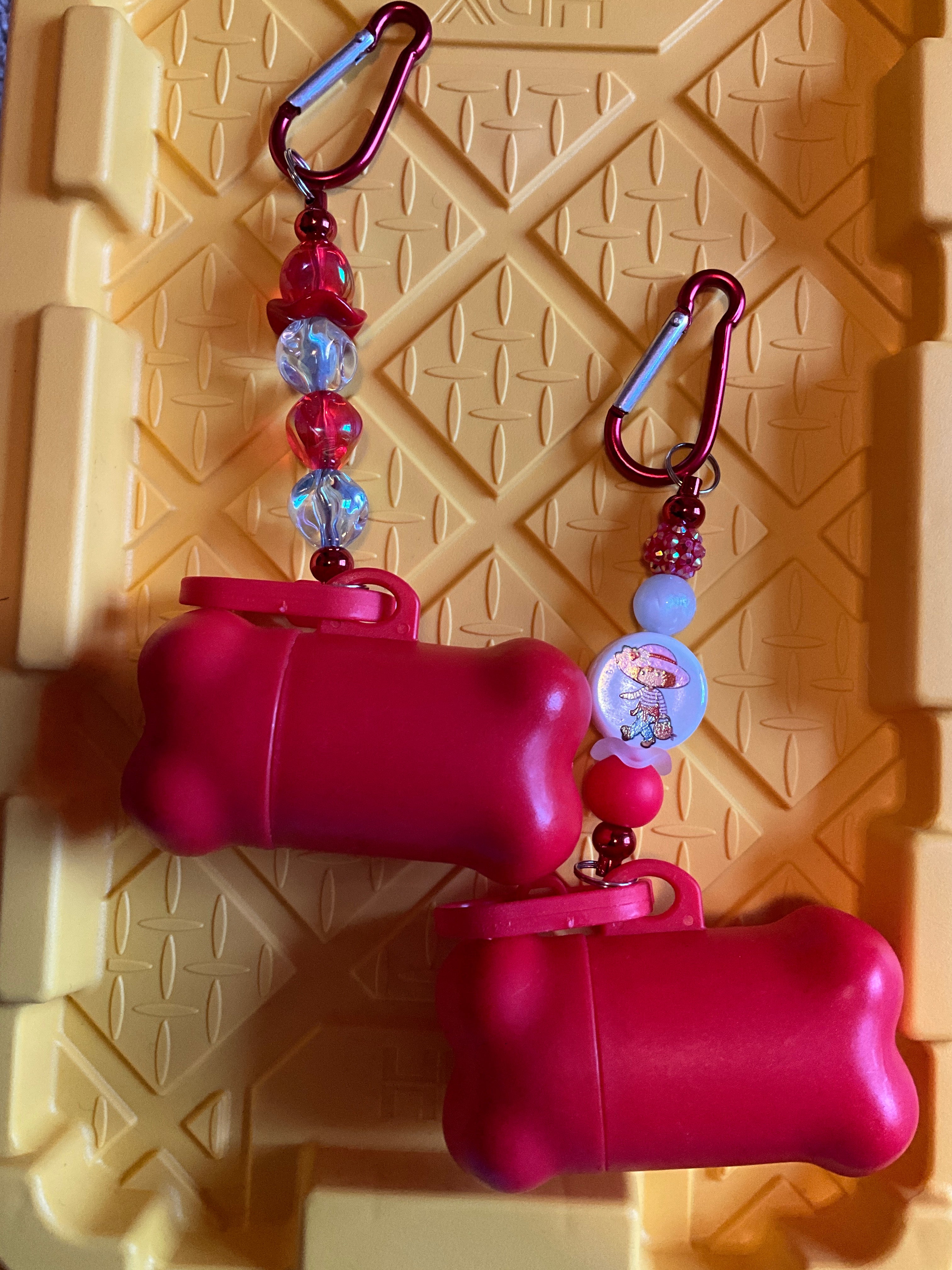 Dog poop bag holder bedazzled