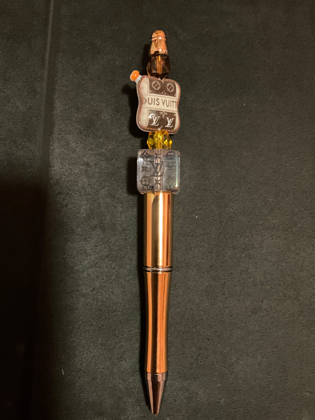Bronze and brown stylish pen