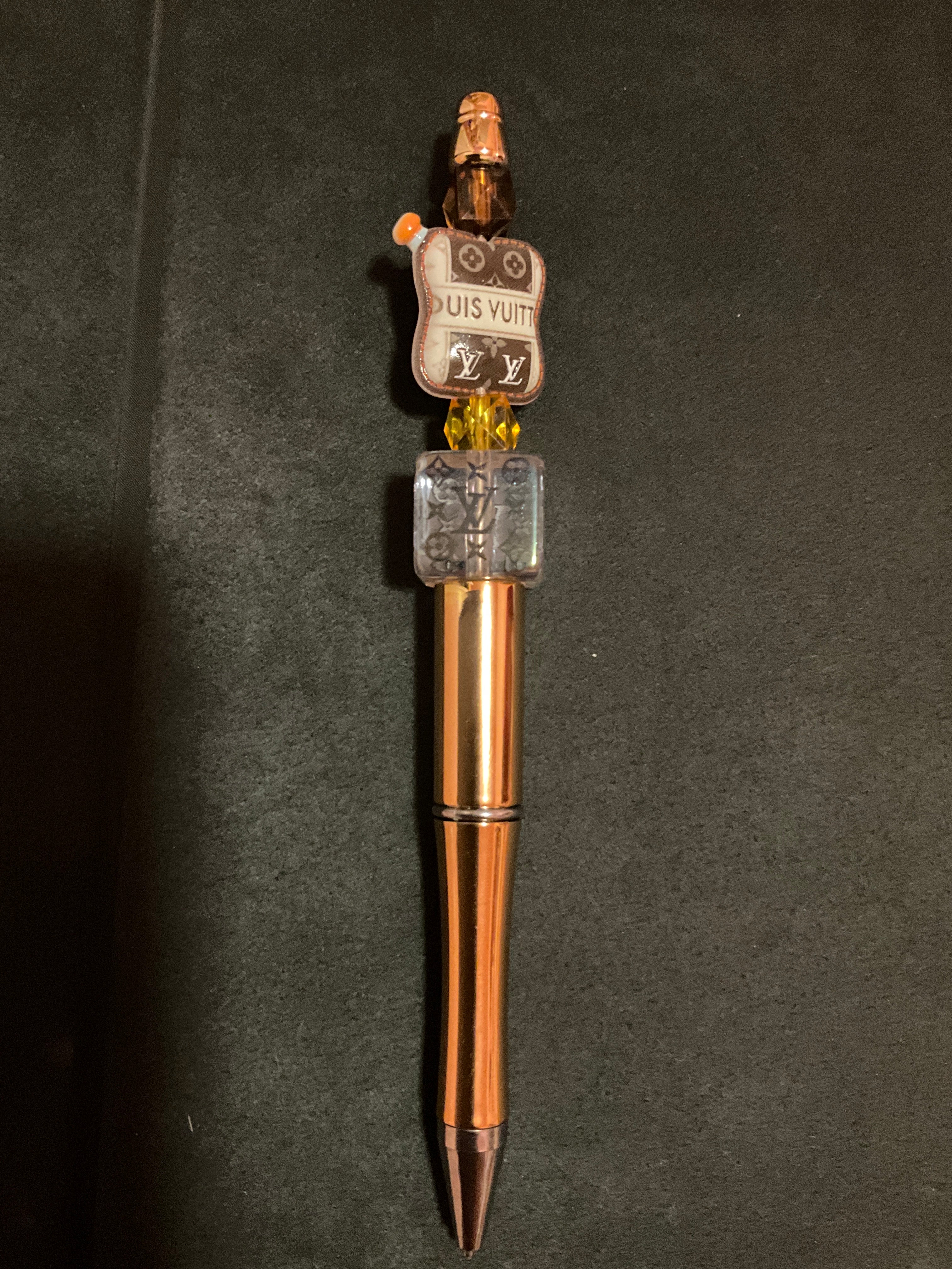 Bronze and brown stylish pen